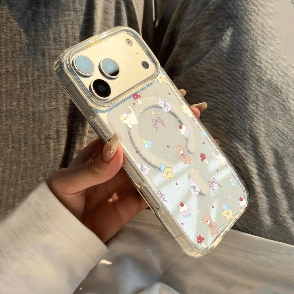 Hoa nhỏ Ứng dụng iPhone 17/16/15pro Magnetic Suck 15/14 trường hợp điện thoại