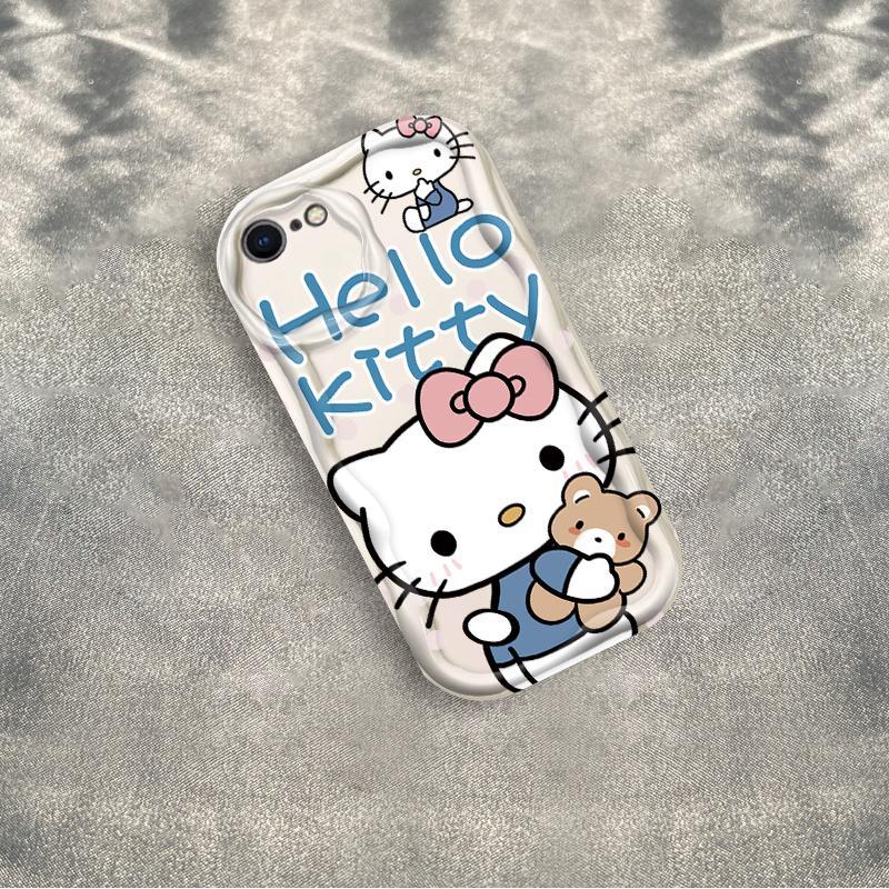 Thích hợp cho iPhone 6 6S 6 Plus 6S Plus 7 8 Plus SE 2020 3D TPU mềm Kitty Rilakkuma Vỏ điện thoại chống sốc