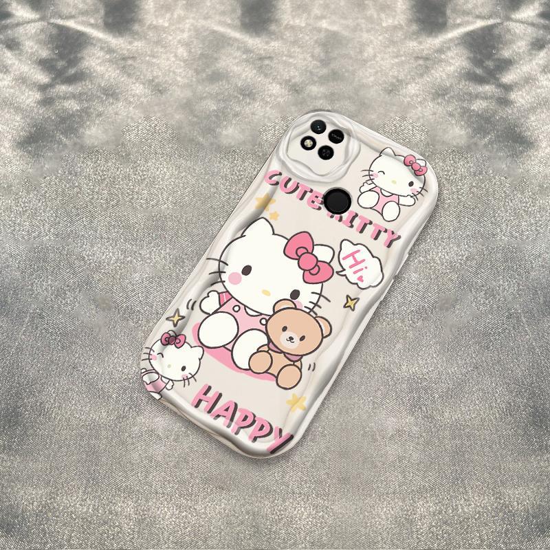 Thích hợp cho Redmi 9C 10A 3D Wave Soft TPU Kitty Rilakkuma Vỏ điện thoại chống sốc