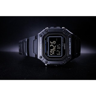 Đồng Hồ Nam Dây Nhựa Casio  W-218H-1B Pin 7 Năm | W-218H-1BVDF Pin 7 Năm