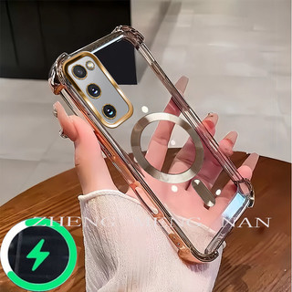 Thích hợp cho Samsung S20 S20 FE s20 plus S23 s23 FE S23 PLUS s20 ultra ốp lưng điện thoại họa tiết CD vòng hút từ tính TPU chống rơi dây đeo vỏ mềm 0050