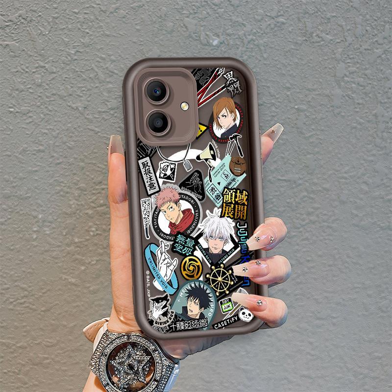 Ốp Lưng Cho OPPO A3X 4G 5G A3 NFC 4G 5G Phim Hoạt Hình Silicon Mềm Đáng Yêu Ốp lưng TPU Jujutsu Kaisen Anime Mắt Thiên Thần Chống Sốc Ốp Lưng