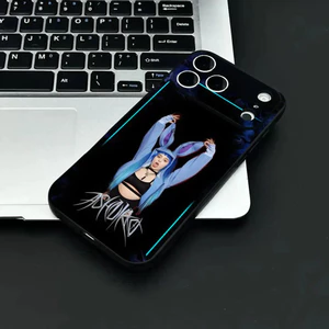 Ốp Điện Thoại TP-2 Singer A-Ashnikko Cho IPhone 17 16 15 14 13 12 11 Pro Max Plus Mini Đen Mờ Vỏ Mềm Funda