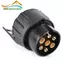 Ổ Cắm Adapter Đen Camper Caravan Chuyển Đổi Điện Towbar 12V DC 1 Chiếc
