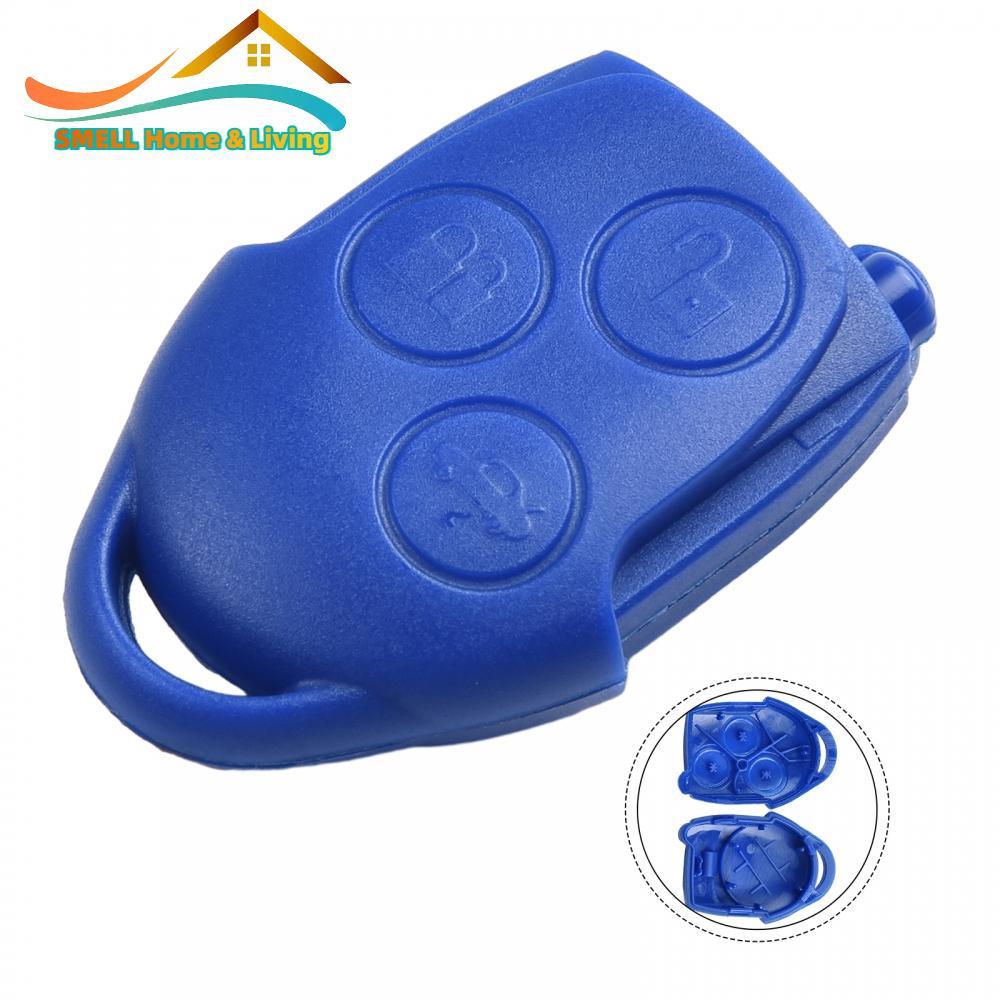 KEY FOB CASE Key Shell Màu xanh hoàn toàn mới Điều khiển từ xa chất lượng cao cho Ford Focus Transit