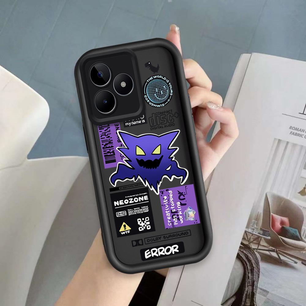 Ốp Lưng Cho Realme C53 C51 Note 50 C63 C61 Hoạt Hình Silicon Phụ Kiện Vỏ Điện Thoại Mềm TPU Gengar Mắt Thiên Thần Ốp Lưng Chống Sốc