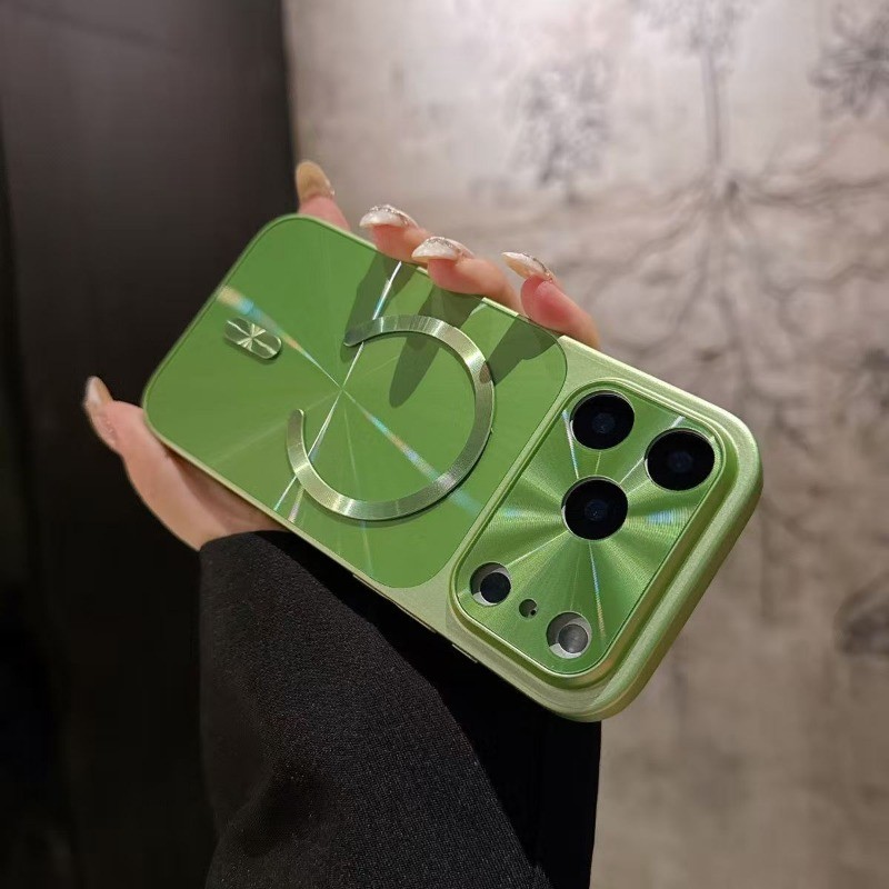 Luxury Laser Aurora Từ Tính Tức Thì 17 Ốp lưng Cứng Thích Hợp Cho iPhone 17 16 15 14 13 Pro Max Ốp lưng Không Khí