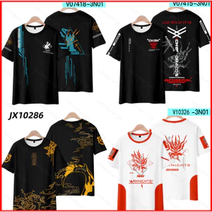 YB1 Arknights Áo Thun Nữ Tay Ngắn Tee Unisex Trò Chơi Cosplay Áo Bông Tai Kẹp Anime Thời Trang Oversize Casual Graphic Top BY1