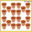 20 Chiếc Thoát Nước Mini Terracotta Chậu Cây Vườn Hoa Trồng Nhỏ Với Trong Nhà Nhỏ Mầm Non Khenggao