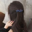 Hợp kim kẹp tóc nữ với đá giả kim cương và pha lê, kẹp lưng đầu thời trang cho đuôi ngựa
