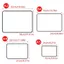 Bảng viết xóa được LAKAM, Bảng trắng hai mặt xóa khô, đơn giản Thân thiện với từ tính có thể tái sử dụng A5 / A4 / B4 / A3 Máy tính để bàn Bảng đen nhỏ Văn phòng