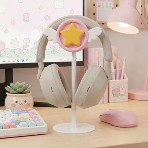 Magic Wand Tai Nghe Đứng Cô Gái Màu Hồng Gắn Đầu Móc Treo Tai Nghe Giá Đỡ Máy Tính Để Bàn Chơi Game Lưu Trữ Màn Hình Hiển Thị