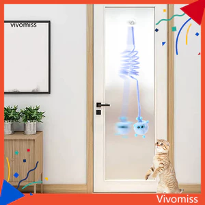1 Bộ Đồ Chơi Teaser Mèo Chống Trầy Xước Lông Thỏ Bóng Thú Cưng Mèo Con Đồ Chơi Dây Xích Đu Có Cốc Hút Đồ Dùng Cho Thú Cưng