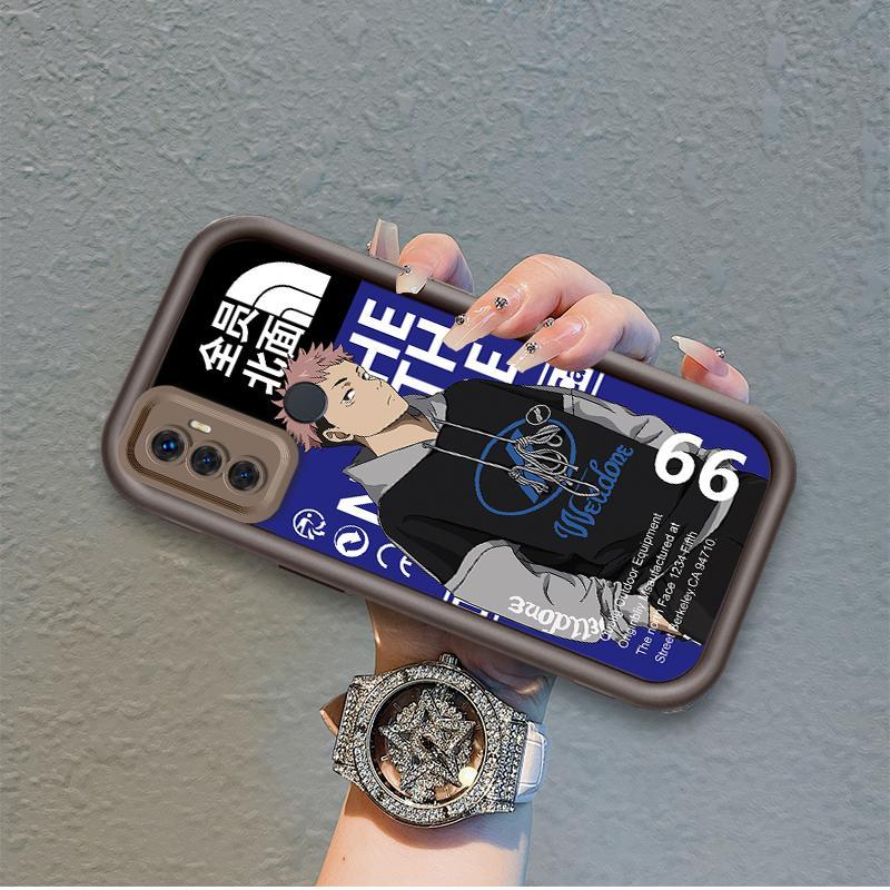 Ốp Cho OPPO A53 2020 A33 2020 A32 Vỏ Điện Thoại Mềm Cầm Tay Silicon Hoạt Hình TPU Jujutsu Kaisen Anime Mắt Thiên Thần Chống Sốc Ốp Lưng