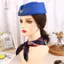 Hộp cosplay tiếp viên hàng không cho nữ bao gồm quần áo, mũ, kính mát, găng tay và khăn.