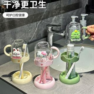 儿童漱口杯 学生刷牙杯子 牙杯收纳架 可爱洗漱套装女孩KT猫牙刷架子Trẻ Em Cốc Nước súc Miệng Học Sinh Đánh Răng Cốc Đựng Đồ Dễ Thương Bộ Rửa Bé Gái KT Mèo Bàn Chải Đánh Răng