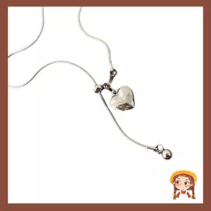 Mặt Dây Chuyền Vòng Cổ Hình Trái Tim Từ Thép Không Gỉ, Thời Trang Phù Hợp Cho Phụ Nữ
