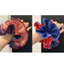 Chấm Bi Đỏ Scrunchy Buộc Tóc Hàn Quốc Lười Cao Cấp Đầu Bóng Tính Khí Tóc Đầu Dây Phụ Kiện Tóc
