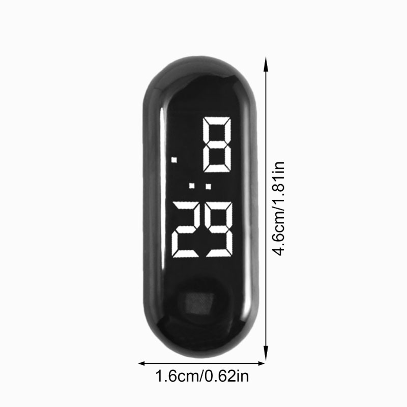 Đồng hồ kỹ thuật số xe máy nhỏ gọn COO 4 6Cm với hiệu ứng ánh sáng xanh đỏ trắng