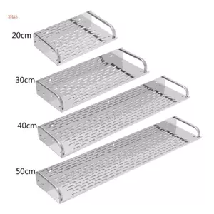 Kệ phòng tắm nhà bếp bằng thép không gỉ Shas Giá lưu trữ treo tường Một lớp