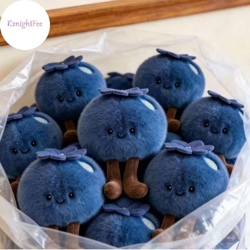 K2nightFee Blueberry Doll Sang Trọng Móc Khóa Túi Quyến Rũ Cho Bé Gái Mô Phỏng Dễ Thương Đồ Chơi Nhồi Bông Có Khuôn Mặt Vô Tội Cho Bapa Phụ Kiện Trang Trí VN