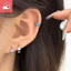 Ｂông tai nữ zircon màu sắc đơn giản, đa năng