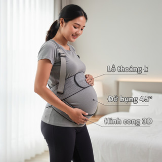 Mang Thai Bụng Hỗ Trợ Đai Thắt Lưng Hỗ Trợ Thoáng Khí Bà Bầu Nẹp Bụng Có Thể Điều Chỉnh