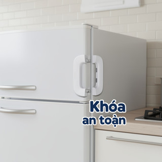 Khóa Tủ Lạnh Cho Bé ABS Tủ An Toàn Trẻ Em Khóa Ngăn Kéo Nút Kép Dính Thiết Bị Gia Đình