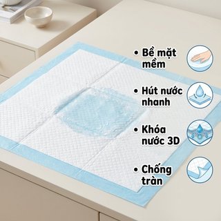 Tấm lót dành cho người lớn Tấm lót giường dùng một lần Chống thấm nước Chống rò rỉ Bệnh viện chăm sóc không kiểm soát