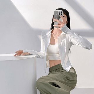 Áo khoác yoga nữ cổ đứng, chất liệu polyester, phù hợp tập luyện hàng ngày