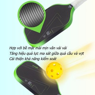 Bạt pickleball carbon T700 pro, lõi tổ ong, thiết kế nhẹ và dễ kiểm soát
