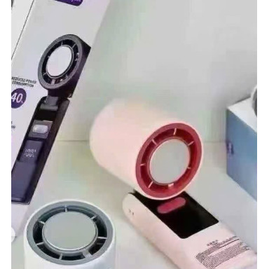 QUẠT CẦM TAY TÍCH ĐIỆN VỎ TÍM