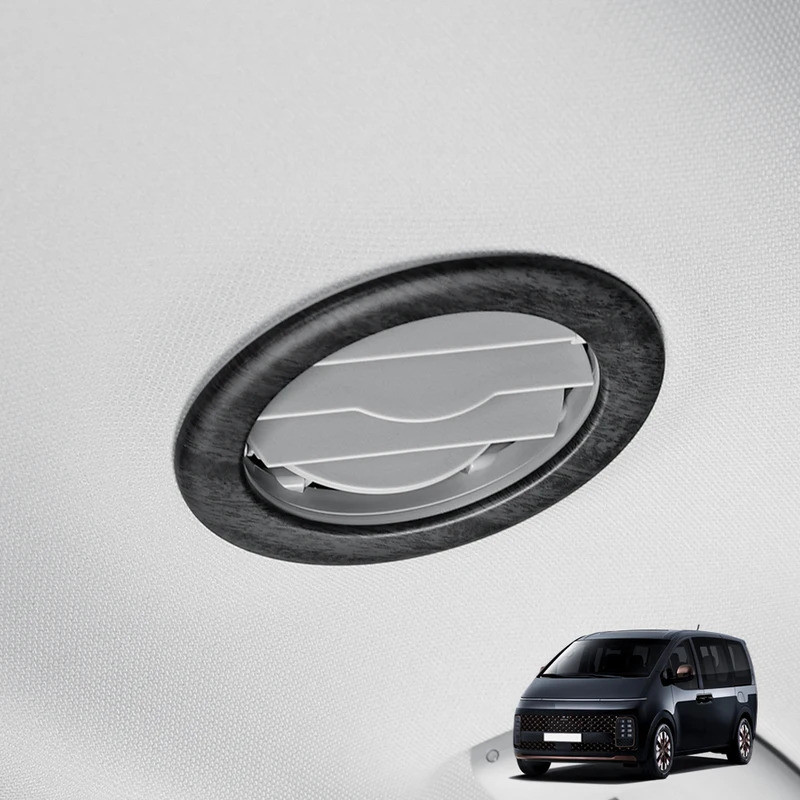 Dành Cho Xe Hyundai Staria 2021-2026 Xe Ô Tô Sợi Carbon Ô Tô Hình Tròn Mái Cửa Thoát Khí Nắp Lỗ Thông Hơi Viền Phụ Kiện Nội Thất