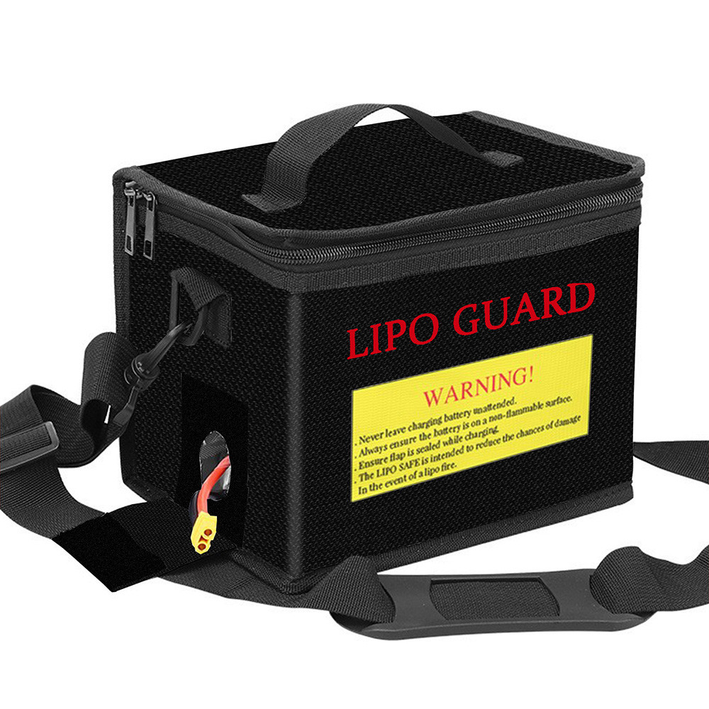 Túi chống cháy nổ bằng pin Lithium Túi dây kéo Lipo chống cháy để sạc và lưu trữ Gói pin Lipo