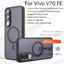 Dành Cho Vivo V70 FE V70FE Ốp Lưng Da Sang Trọng Cảm Giác Mờ PC Cứng Từ Tính Vỏ Điện Thoại Cho Vivo V70FE