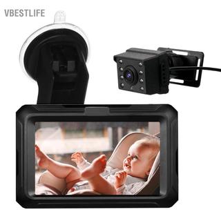 VBESTLIFE Gương Ô Tô Cho Bé Camera 1080P Với Màn Hình 4.3 IPS Tầm Nhìn Ban Đêm Có Thể Điều Chỉnh Góc Nhìn Rộng Cho Trẻ Sơ Sinh Trẻ Em Thú Cưng