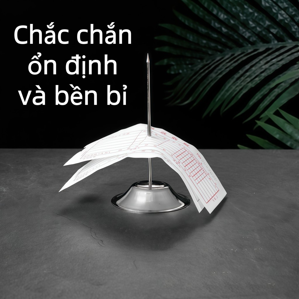 Cây Ghim Bill Giấy Hóa Đơn Cắm Order Inox xiên Có Thể Tháo Rời Cất Gọn,order inox xiên order inox - FE123