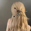 Kim Loại Cao Cấp Đỏ Gothic Hoa Hồng Kẹp Tóc Thiết Kế Độc Đáo Mới Trung Quốc Hiện Đại Kẹp Tóc Cuộn Tóc Nữ