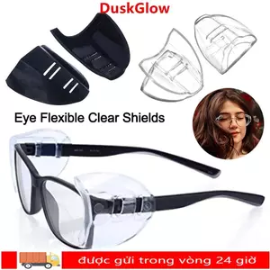 Kính bảo vệ kính DUSKGLOW, Tấm chắn linh hoạt mắt thời trang chống sương mù, Vỏ bảo vệ Kính cận thị Bảo vệ kính mắt đa năng Cánh bảo vệ nam nữ