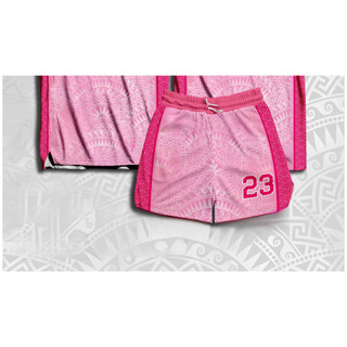 Đồng phục bóng rổ mới Unisex Free Custom Pink Jersey Set Thoải mái thoáng khí Áo ngắn tay