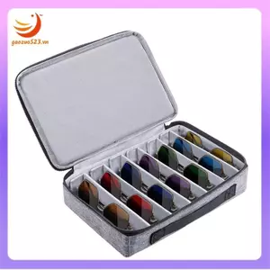 Hộp đựng kính mắt di động, Hộp đựng kính râm du lịch có khe cắm có thể điều chỉnh cho nhiều cặp dành cho nam nữ
