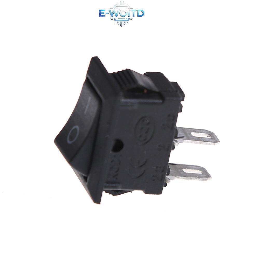 E-WOITD 10 Cái 10 * 15MM Công Tắc Roer Nhỏ KCD1-11 250VAC / 3A 6A 125V AC 2P Công Tắc E-WOITD