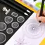 < WHPHous-t > 22 Chiếc Bộ Đồ Chơi Vẽ Thước Hình Học Toán Roulette Dụng Cụ Vẽ Học Tranh Xếp Hình Đồ Chơi Công Cụ Nghệ Thuật Đẹp