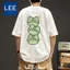 100% Cotton 220g Áo Thun Tân Cương Cotton Mùa Hè 2024 Phong Cách Mới Ếch In Rời Thường Ngày Nửa Tay Top
