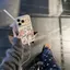 Kiểm tra mèo Kitty cho trường hợp iPhone 17pro iPhone 14/11/12pro giả da cảm giác
