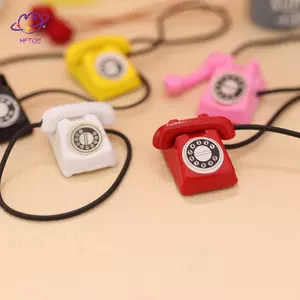 HFTOY Nhà Búp Bê Miniture Mô Phỏng Retro Mô Hình Điện Thoại Nội Thất Nhà Phụ Kiện Trang Trí Cho Đồ Chơi Trẻ Em Quà Tặng ~