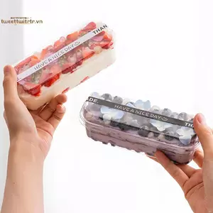 Hộp đựng tráng miệng hình bánh mì Mini TRTR 50 Thích hợp cho cốc tráng miệng và hộp bánh - 300ml VN