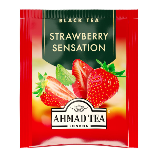 Trà Ahmad Dâu Strawberry 40g Hương Vị Dâu Thơm Ngọt Thanh Mát Tự Nhiên, Sảng Khoái Mỗi Ngày