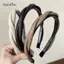 AqToCna Pu Da Bện s Dành Cho Nữ Đơn Giản Xoắn Tóc Cà Phê Màu Be Băng Đô Quấn Tóc Bé Gái Phụ Kiện Tóc Mũ AqToCna