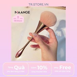 Cọ Phủ Phấn Lớn Chuyên Nghiệp Lông Siêu Mềm Cán Vàng Maange 1412